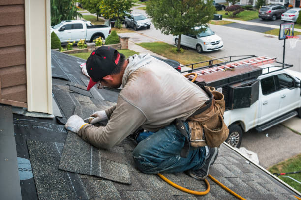 Professional Roofing technician working in Homer, IN